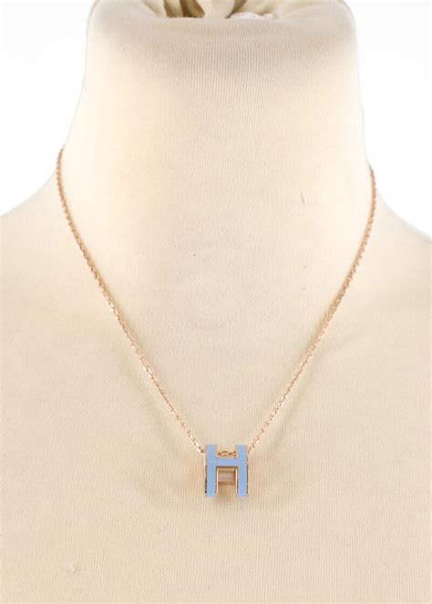 hermes mini pop h necklace|hermes h bubble necklace.